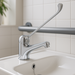 PB Clinic disabled sink faucet with long lever chrome 1208953265